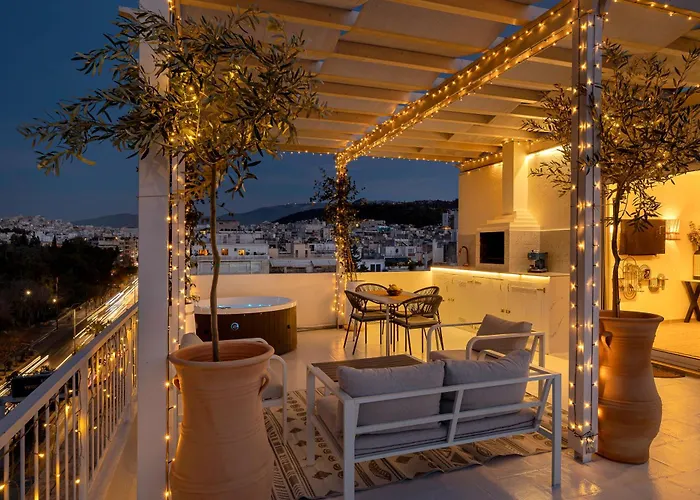 Rooftops Of Athens - Areos Studio Jacuzzi & View
