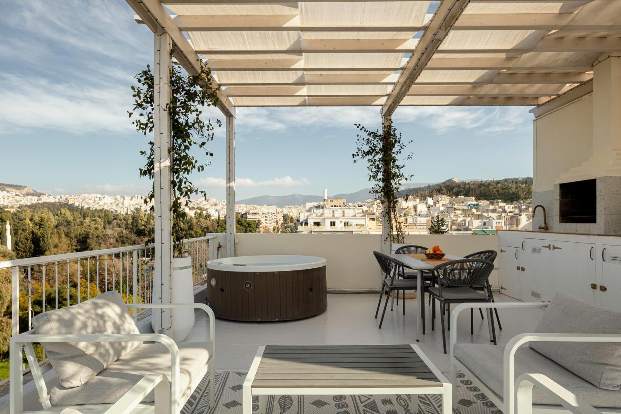 Rooftops Of - Areos Jacuzzi & View Apartment